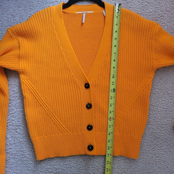 Scotch & Soda Orange Buttton Long Sleeve Cardigan Bright Orange Small - Picture 11 of 13